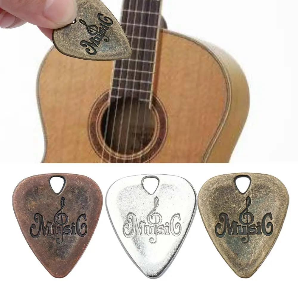 Musical Instruments Sports Entertainment Stringed Instruments Zinc Alloy Metal Guitar Pick Guitar Pick Zinc Alloy Pick Plectrum