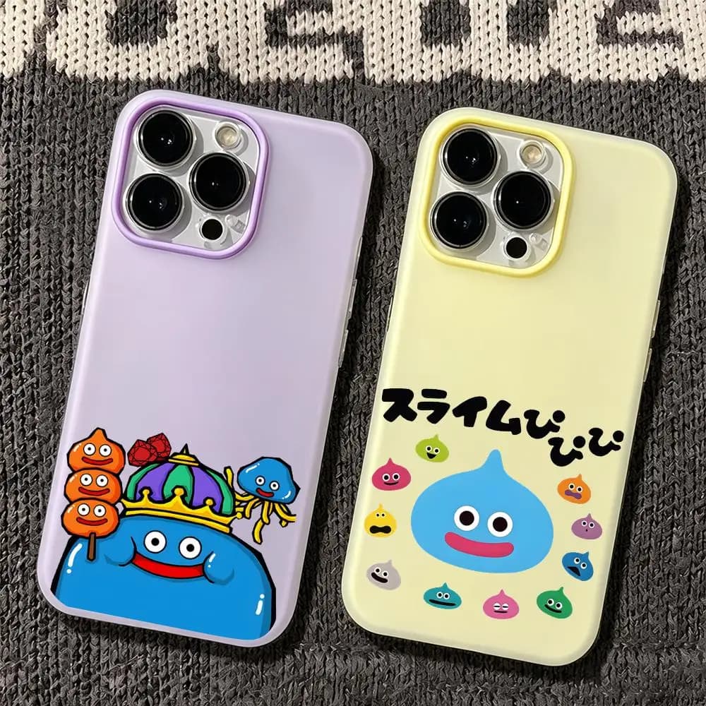 Custodia per telefono D-Dragon Quest Jelly-like 2 in 1 a doppio strato, effetto dopamine, compatibile con iPhone 17/16/15/14/13/12