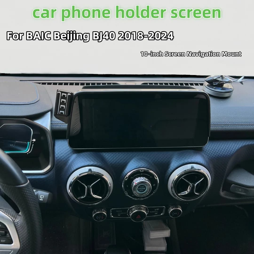 Supporto Universale per Telefono Cellulare da Auto per Schermo di Navigazione BAIC Beijing BJ40 2018-2024, Supporto per Navigazione con Schermo da 10 Pollici
