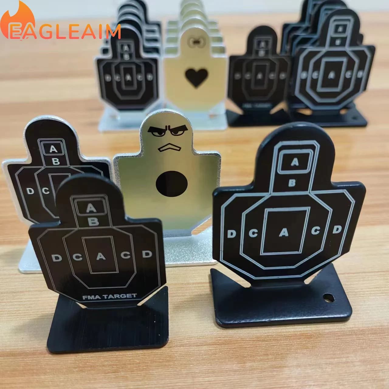 4/6PCS Set OUTDOORS Adjustable Shooting Train Targets Target Metal Stand Game Accessories Target Indoor For Kids Adults Archery