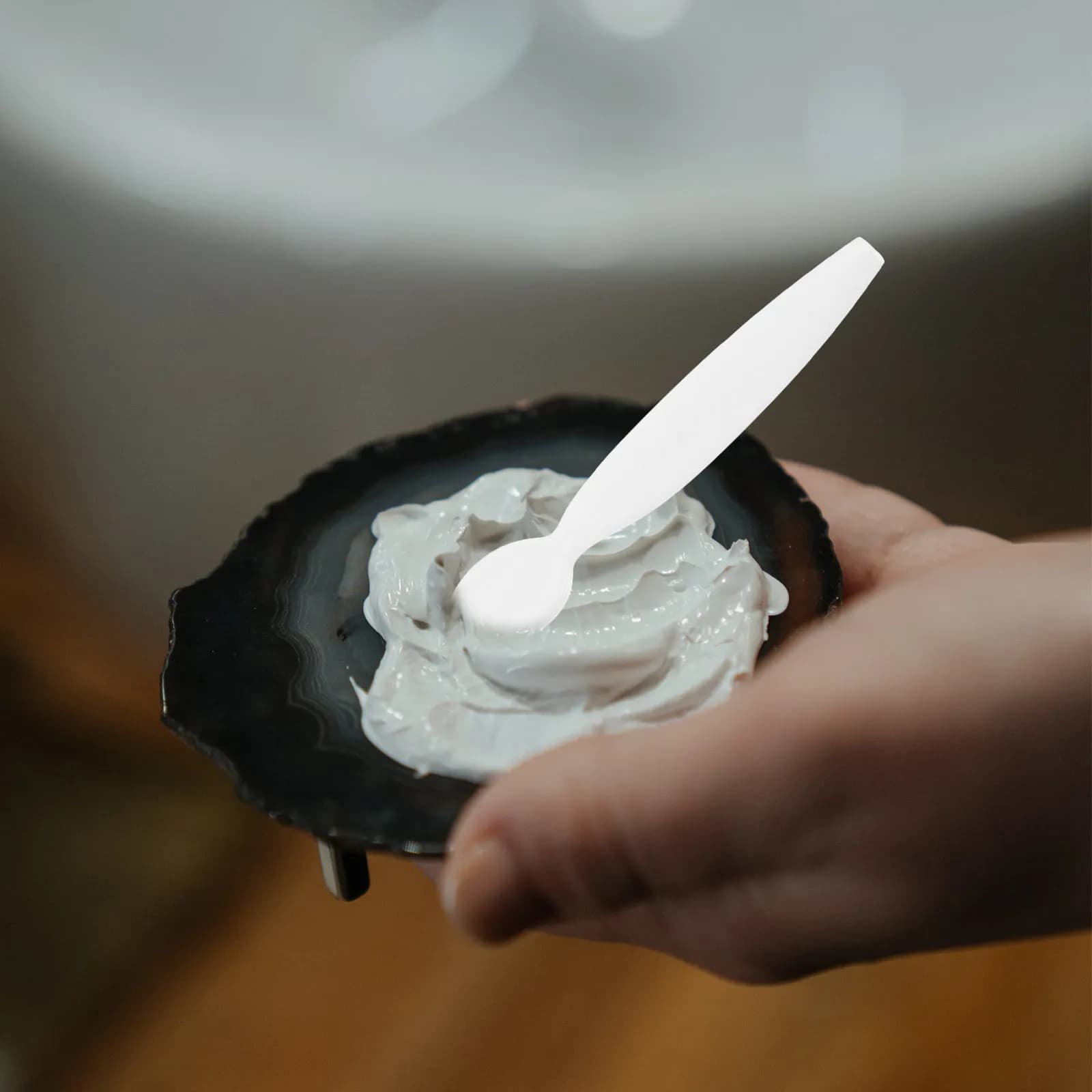 20 facial cream spatulas, mini eye contour cream spatulas, moisturizing, make-up application, portable