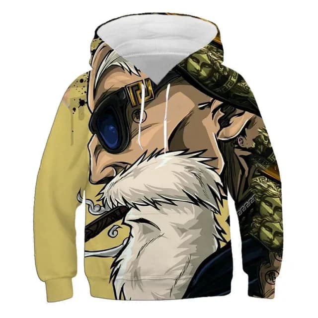 Felpe con Cappuccio Dragon Ball per Bambini, Abbigliamento per Ragazze e Ragazzi, Felpa Super Saiyan Goku Kakarot