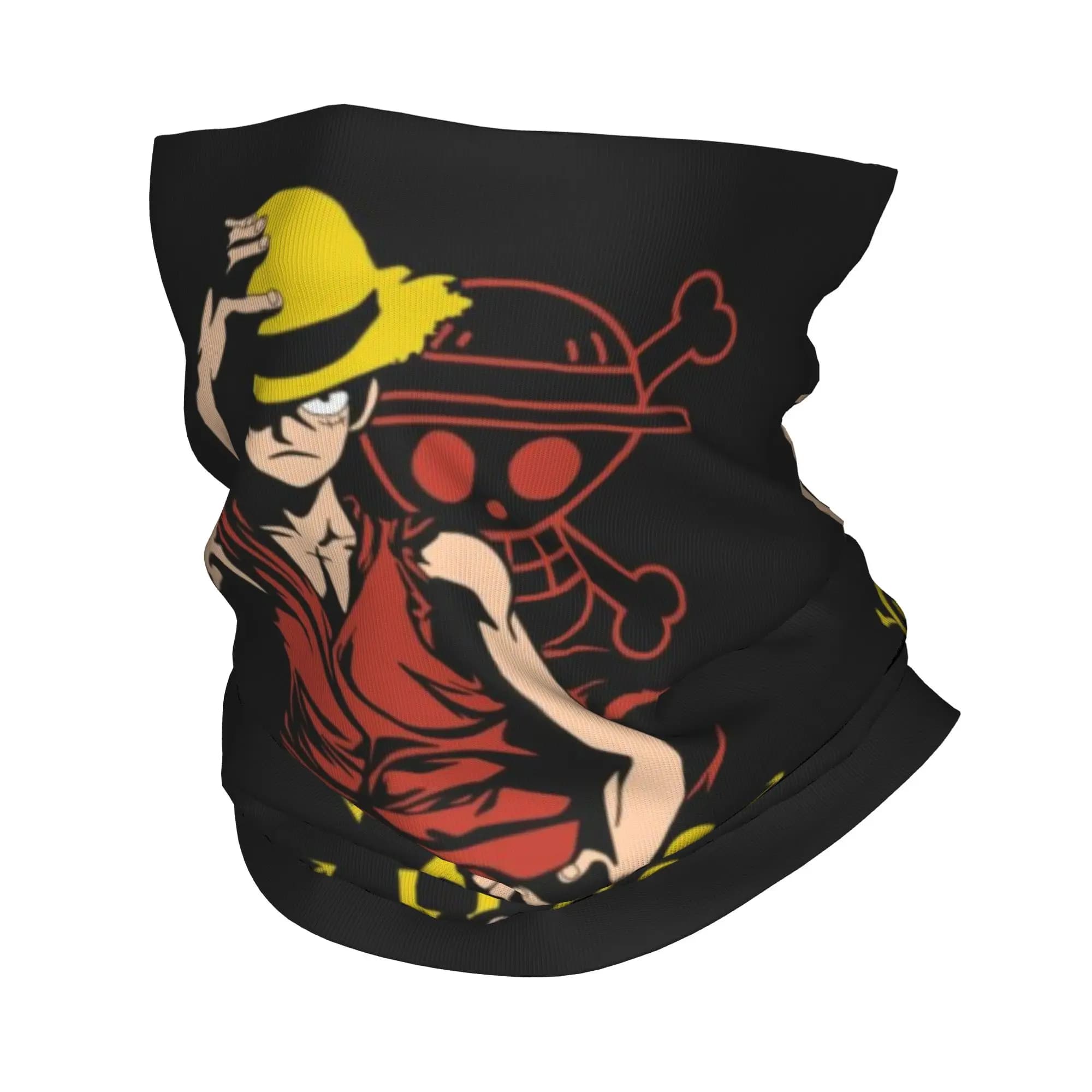 Bandana Luffy (24) One Piece, Maschera per il Viso, Scaldacollo per Ciclismo e Equitazione, per Adulti, Tutte le Stagioni