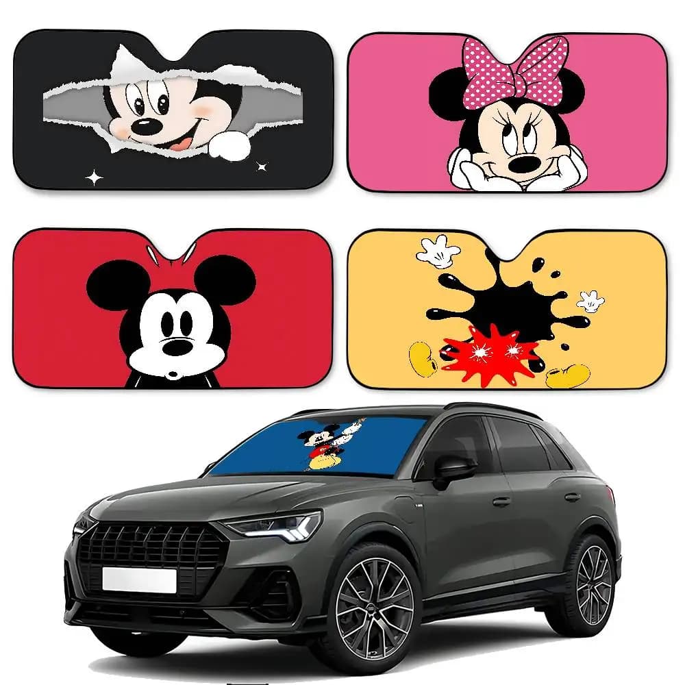 C-mickey Mouse-eS Parasole per parabrezza carino, elegante e alla moda, copertura per parabrezza auto, tendina parasole per auto, protezione solare per auto