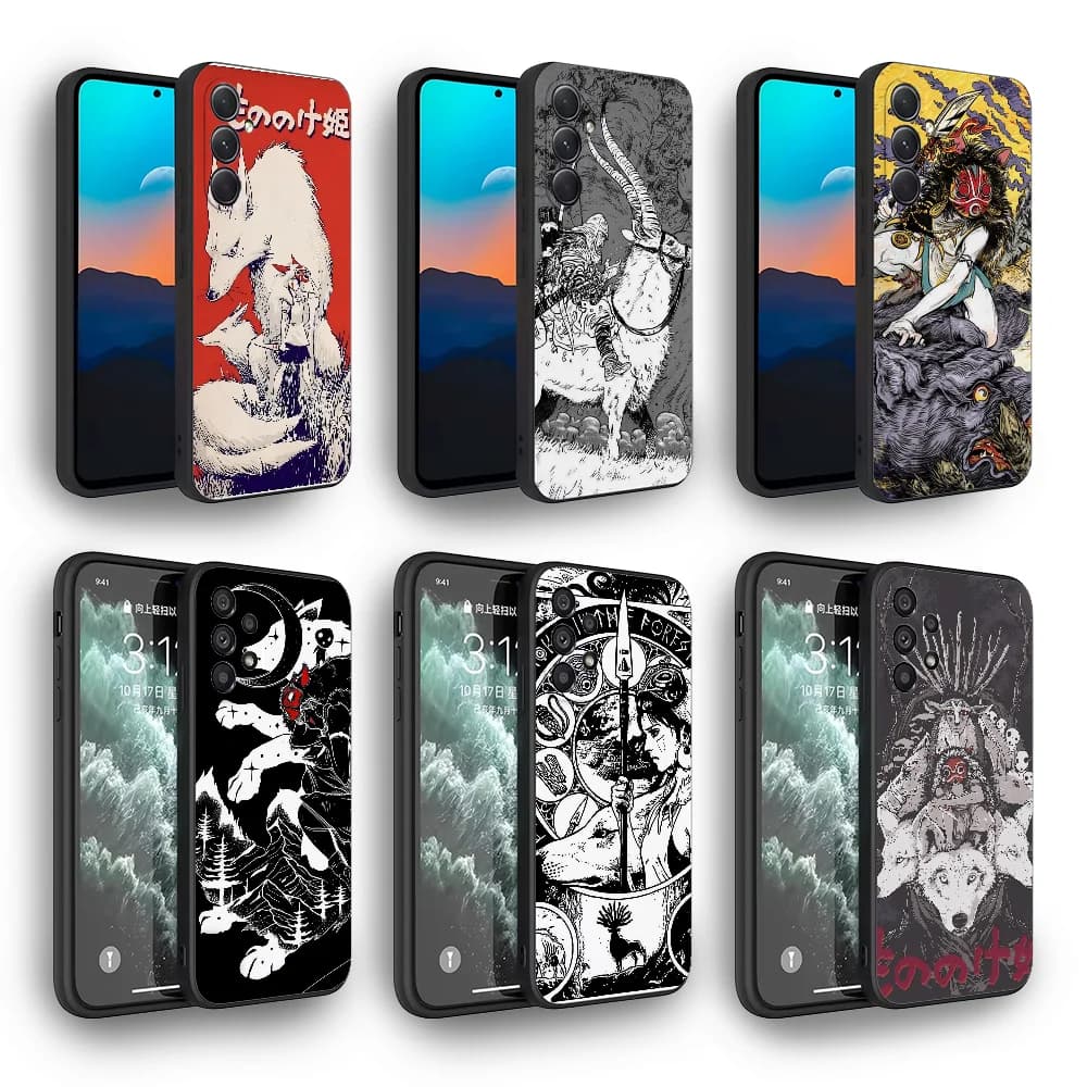 Anime Movie Hime Comics Anime M-Mononokes Custodia per telefono per Samsung Galaxy S25 S24 S23 S22 S21 PLUS ULTRA