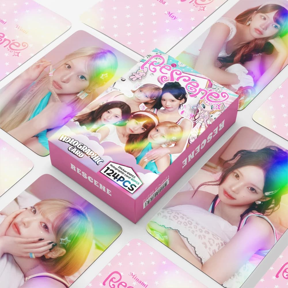 2026 New RESCENE Girl Album Pretty Girl Song Cards PINKY UP Signature Sale Cards LOMO Cards Photo Cards Toy Gifts