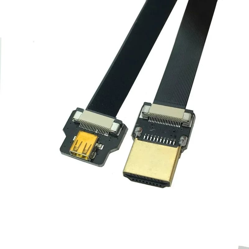 Adapter FPV compatible HDMI male micro-hdmi female tape FPC compatible flat cable HDMI Step 20 pin for aerial photography