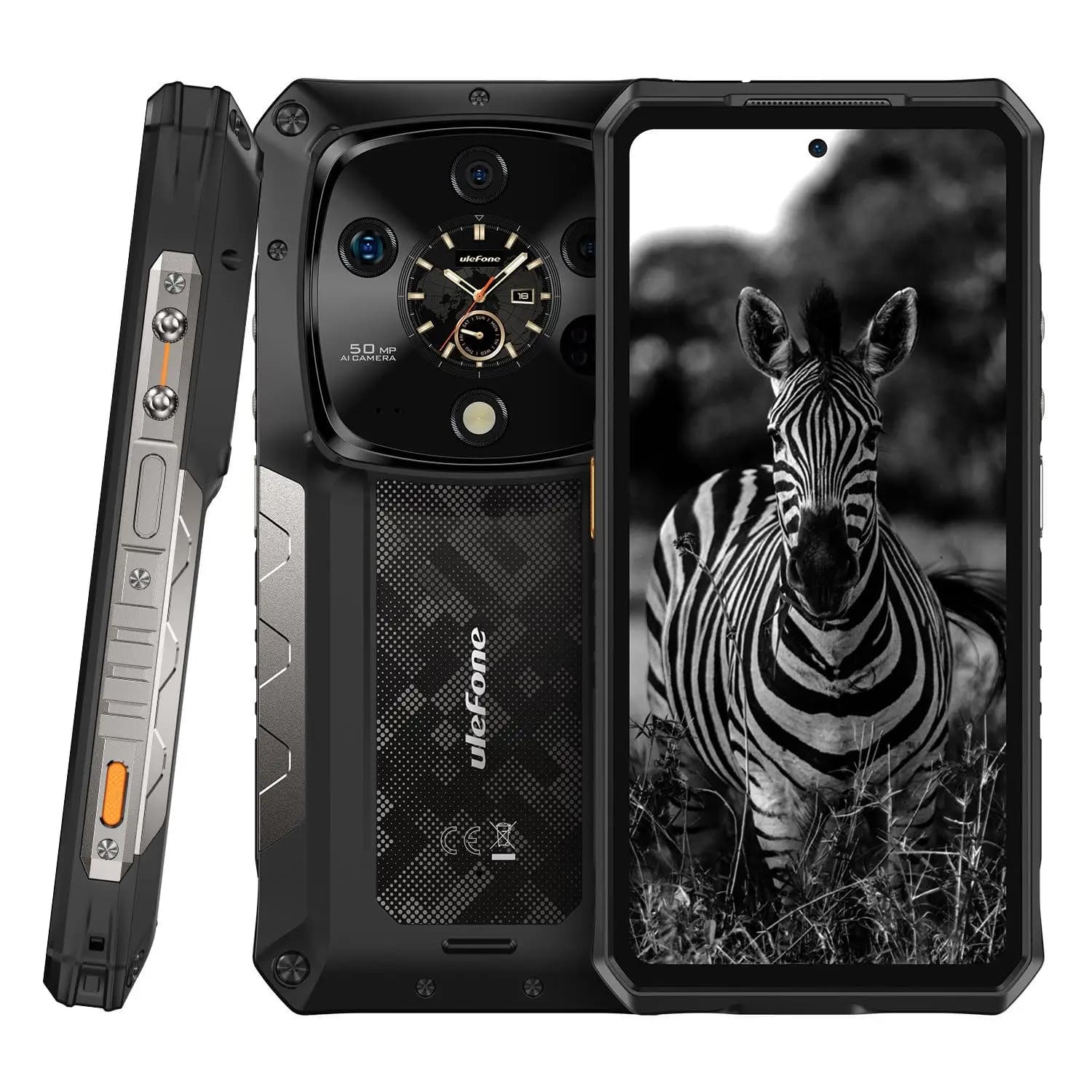 Ulefone Armor 28 Ultra Smartphone Rugged 5G 16GB+1TB 6.67'' FHD+ AMOLED 10600mAh 120W Fotocamera con Visione Notturna 64MP Android 14 NFC