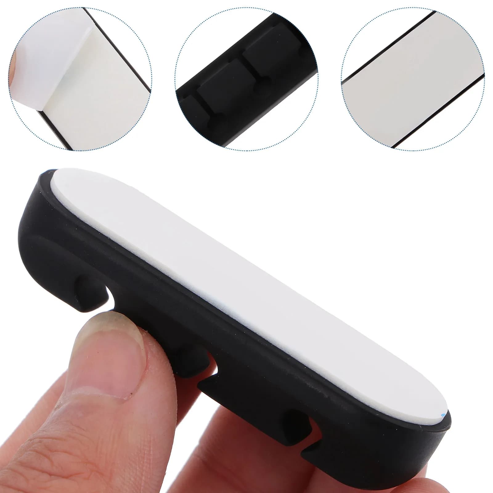 Set di 8 Organizzatori per Cavi Multiuso con Clip Adesive Resistenti, Supporti per Cavi da Scrivania, Strumento di Gestione Cavi in Silicone