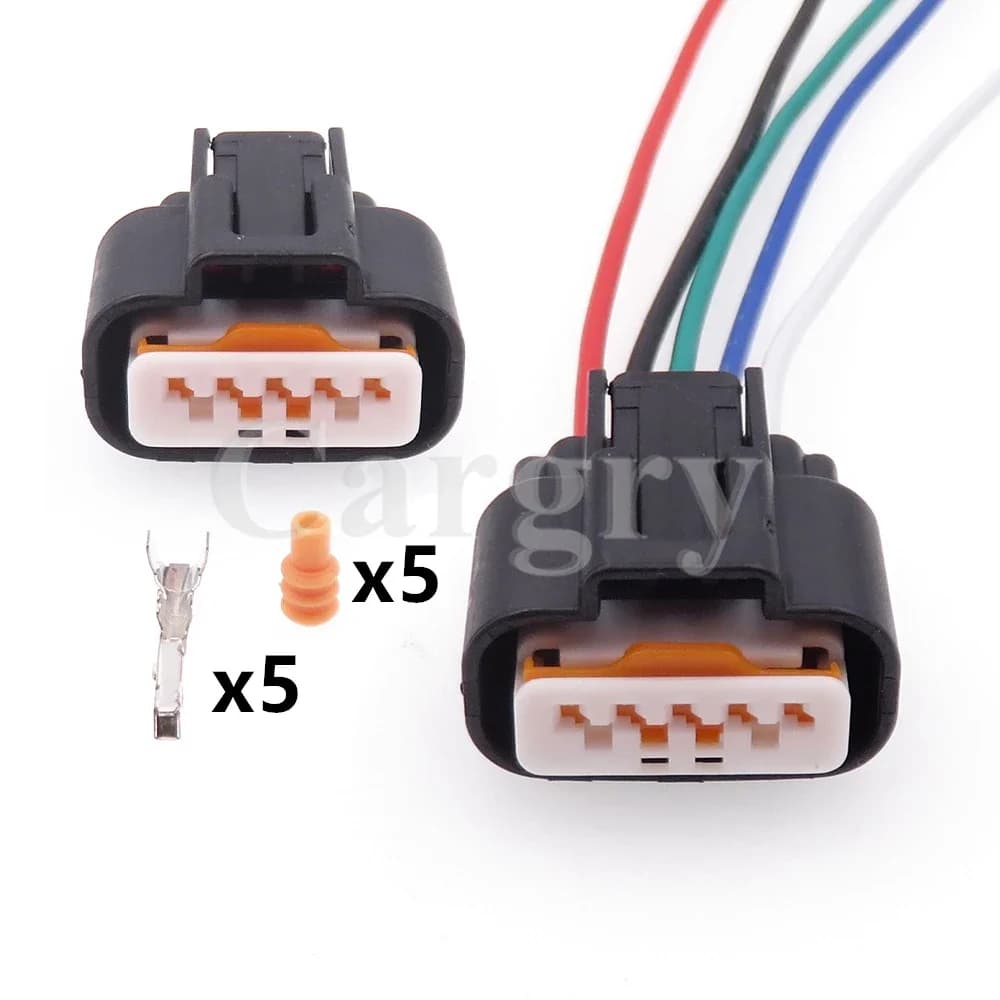 1 Set 5P PK605-05027 PK601-05027 Alternatore automobilistico Connettore impermeabile Gruppo CA Presa elettrica automatica per Mitsubishi