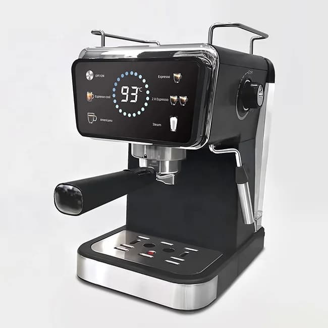 JH-C5282 Smart Semi-Automatic Espresso Coffee Machine 1.5 L Digital Mode Control Programmable Cold Hot Brew VDE Plug for Hotels