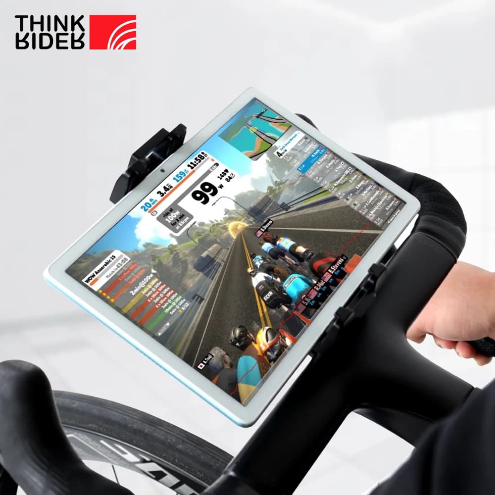 ThinkRider Bike Trainer telefono cellulare supporto per iPad supporto per telefono supporto per telefono cellulare per bici ruotabile a 360° regolabile