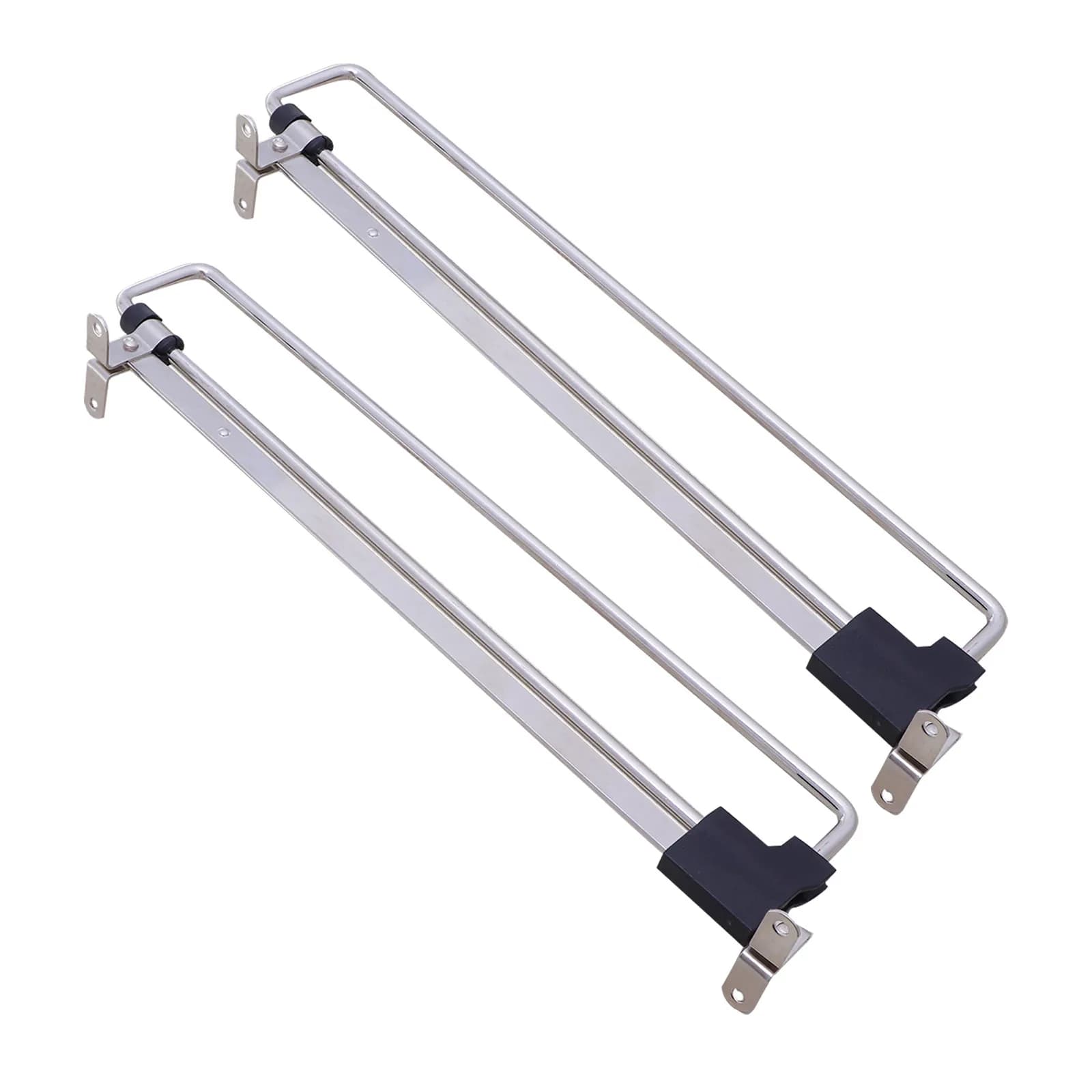2Pcs Extendable Rod for Closet Adjustable Metal Clothes Hanging Rail Pull Out Hanger Heavy Duty Wardrobe Organizer Laundry Room