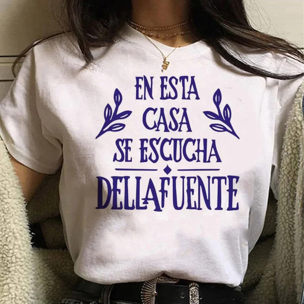 Dellafuente maglietta da donna Y2K magliette ragazza vestiti divertenti y2k top camicie da donna