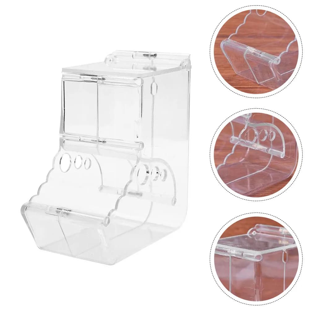 Dispenser Automatico per Animali Domestici, per Criceti, Conigli, Scoiattoli, Ciotola in Plastica Sicura per Alimenti, Facile da Pulire, Design Compatto per Gabbie