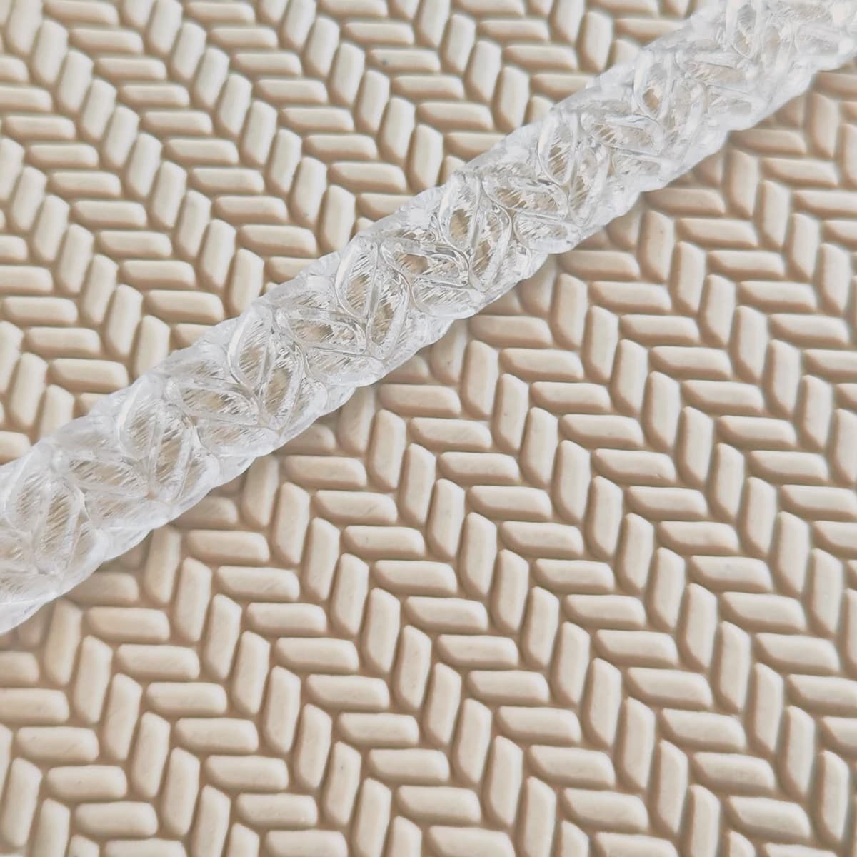 Mattarello 3D goffrato a spirale con texture a forma di corda