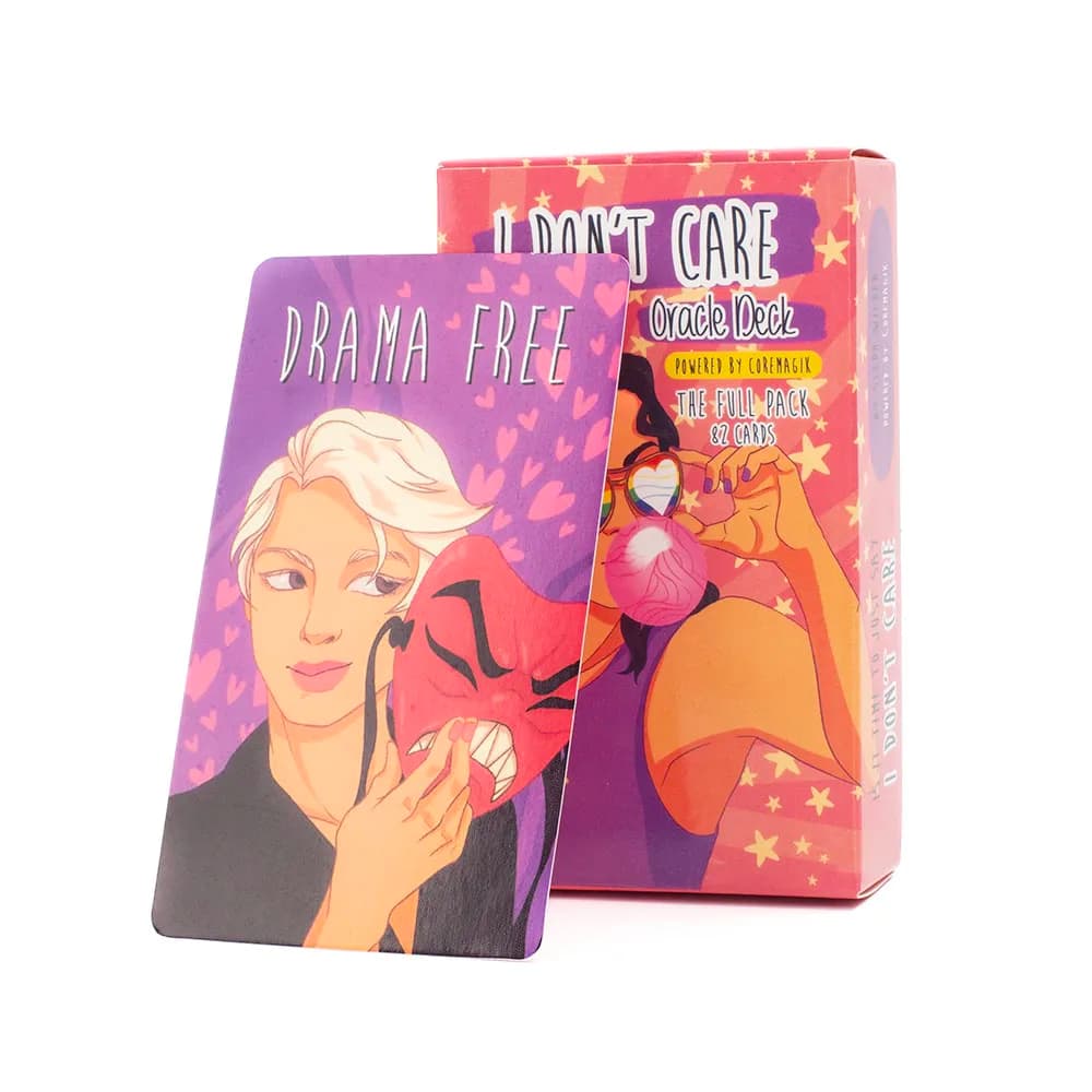 82 carte NON CARE Oracle Deck 10.3*6CM Cart dei tarocchi di divinazione per predizione del futuro con guida PDF