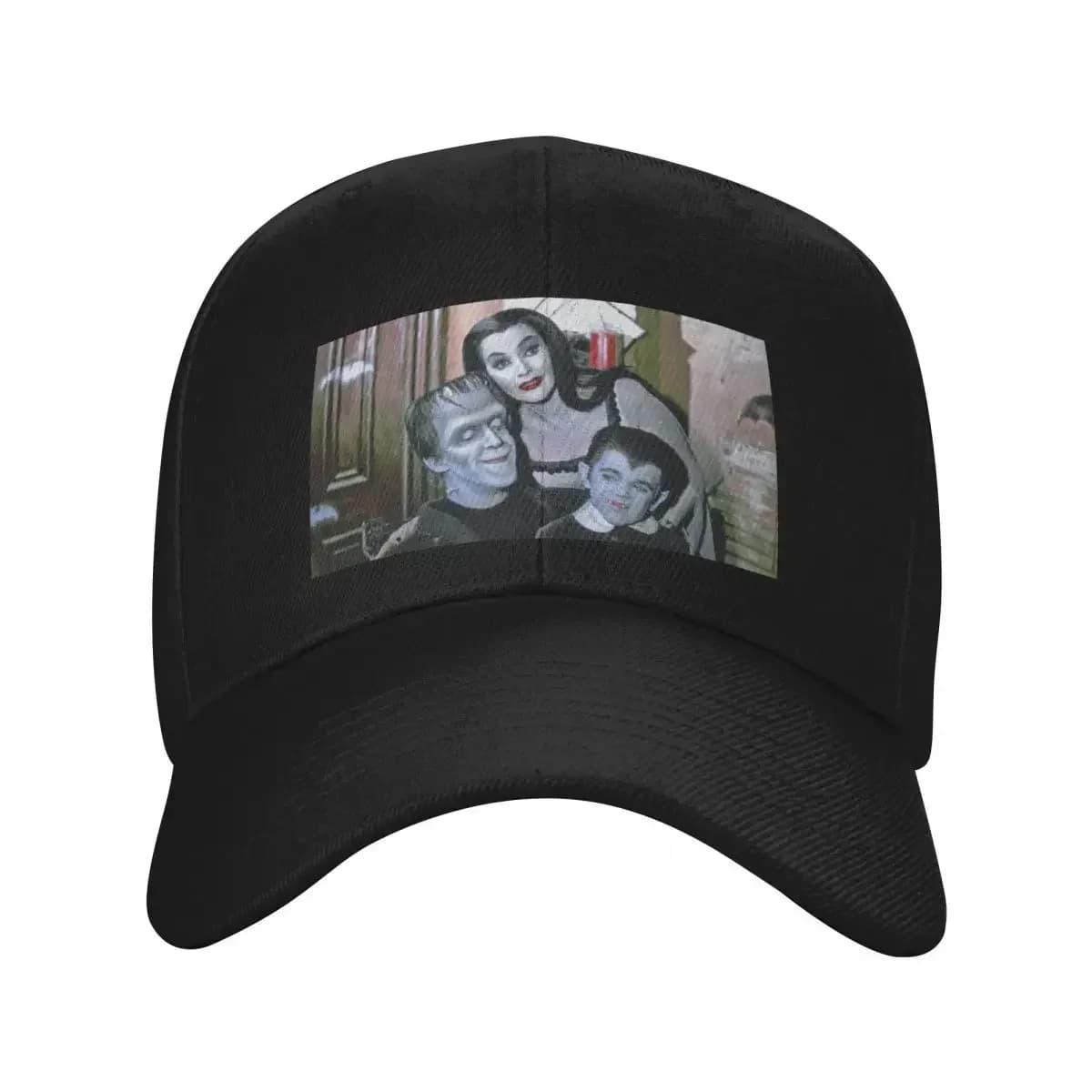 Herman Munster, Lily Munster, Eddie Munster Baseball Cap Trucker Cap Luxury Cap Designer Hat Gentleman Hat Caps Women Men's