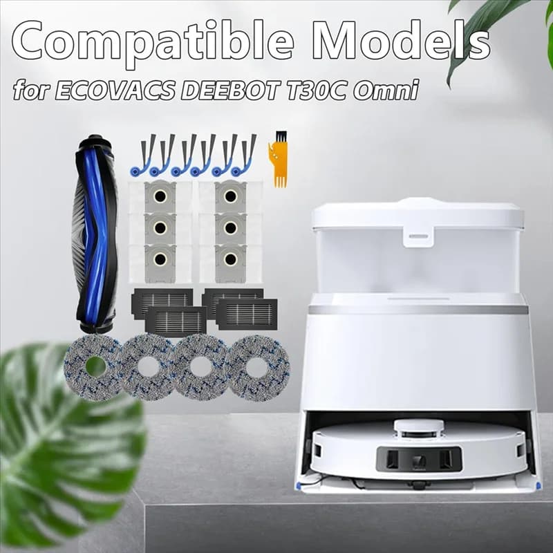 【ELATO】Per parti di ricambio e accessori Ecovacs Deebot T30C Omni/T30C per aspirapolvere robot