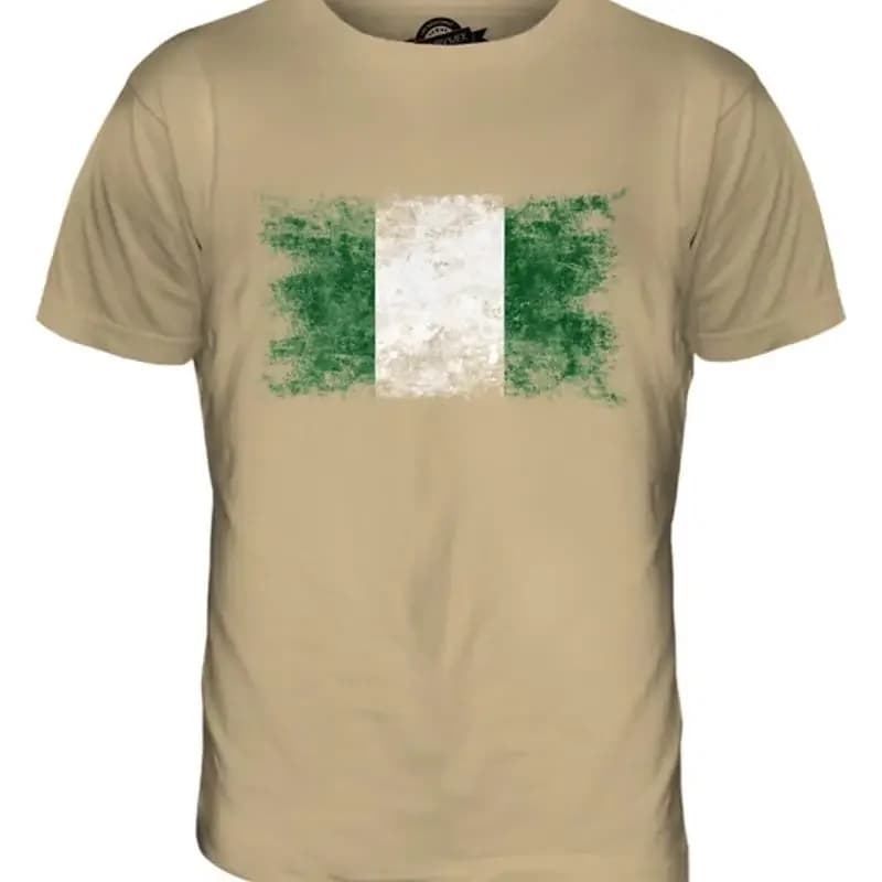 NIGERIA VINTAGE BANDIERA UOMO T SHIRT TEE XS SML XL 2XL 3XL 4XL 5XL