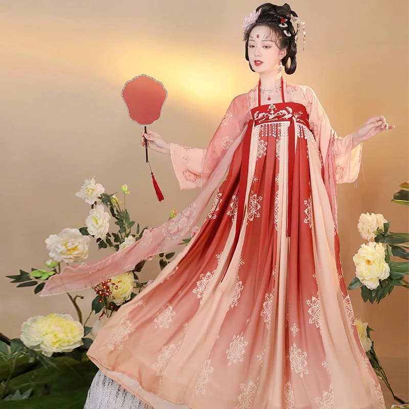 Traditionele Chinese Kleding Hanfu Set Vrouwen Chique Borduurwerk Sprookjesjurk Cosplay Kostuums Oude Oosterse Stijl Prinses