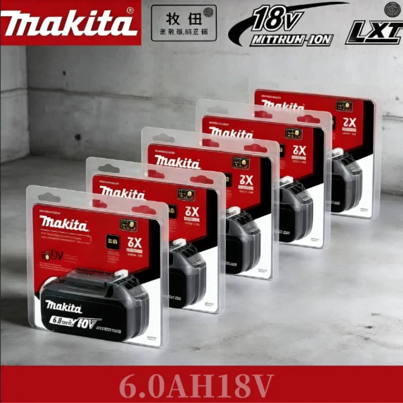 💎 Batteria Makita 100% originale, batteria ricaricabile da 18 V 6,0 Ah, sostituisce Makita BL1830B L1840B L1850B L1860B, batteria per utensili elettrici
