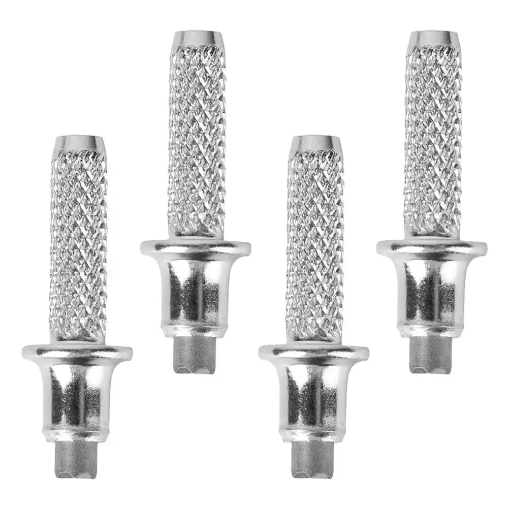 4Pcs Replaceable Metal Hiking Stick Tips Tungsten Steel Trekking Pole Accessories Ski Pole Tips Replacement Rod Tip Repair