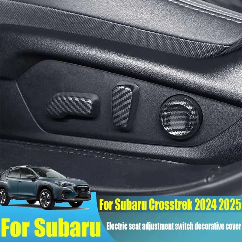 For Subaru Crosstrek 2024 2025 electric seat adjustment switch decorative cover modification car interior decoration accessories