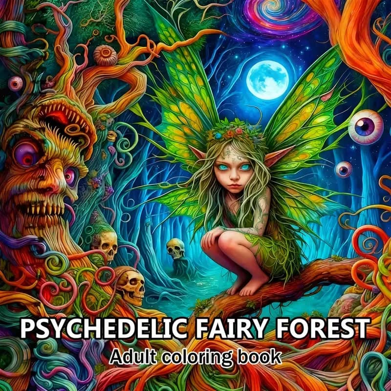 Bestselling Cross-border Psychedelic Elf Coloring Book, Graffiti & Tracing Sketch Pad