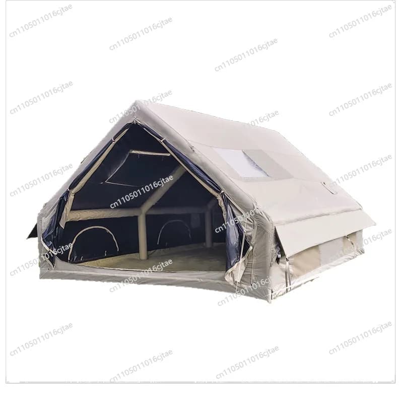 Vinyl 12 Square Meters Inflatable Tent, Manual Pump, Windproof and Rainproof, Moisture-proof in All Seasons, Outdoor Camping