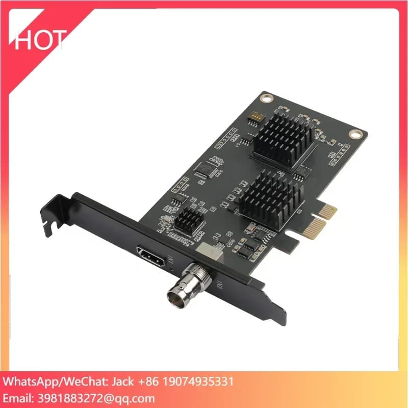 IOCREST 2 Canali SDI + HD Mi Compatibile HD PCIe Scheda di acquisizione Switch Gioco Trasmissione in diretta PS4/NS Fotocamera SLR 4k Registrazione Vmix
