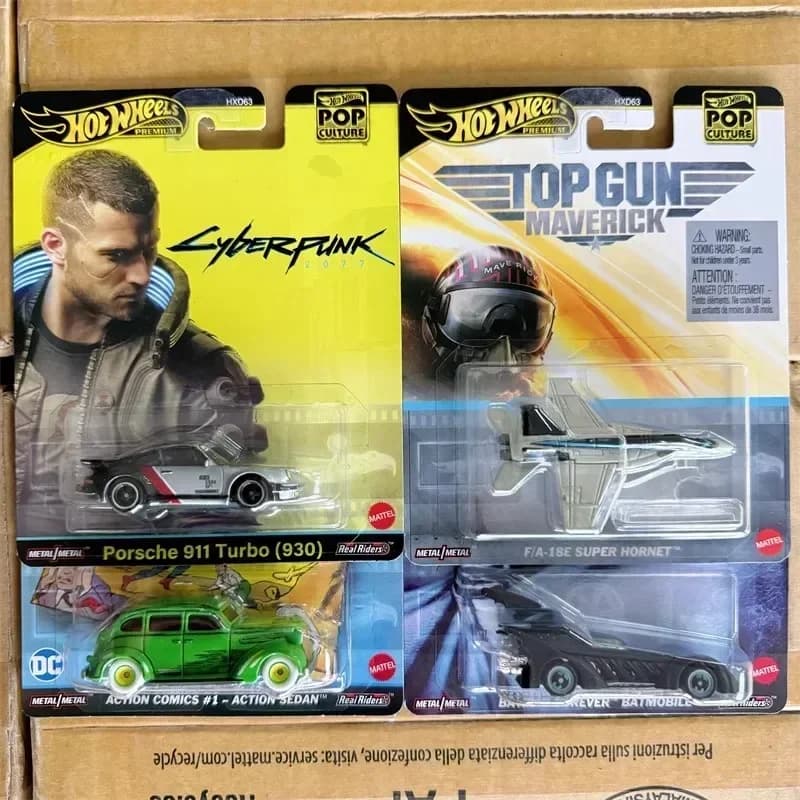 CASE F Originale Hot Wheels Premium 1/64 Pop Culture Metallo HotWheels Miniature Hoteelws Pressofuso Modello di Auto Hotweheels Cyber Punk