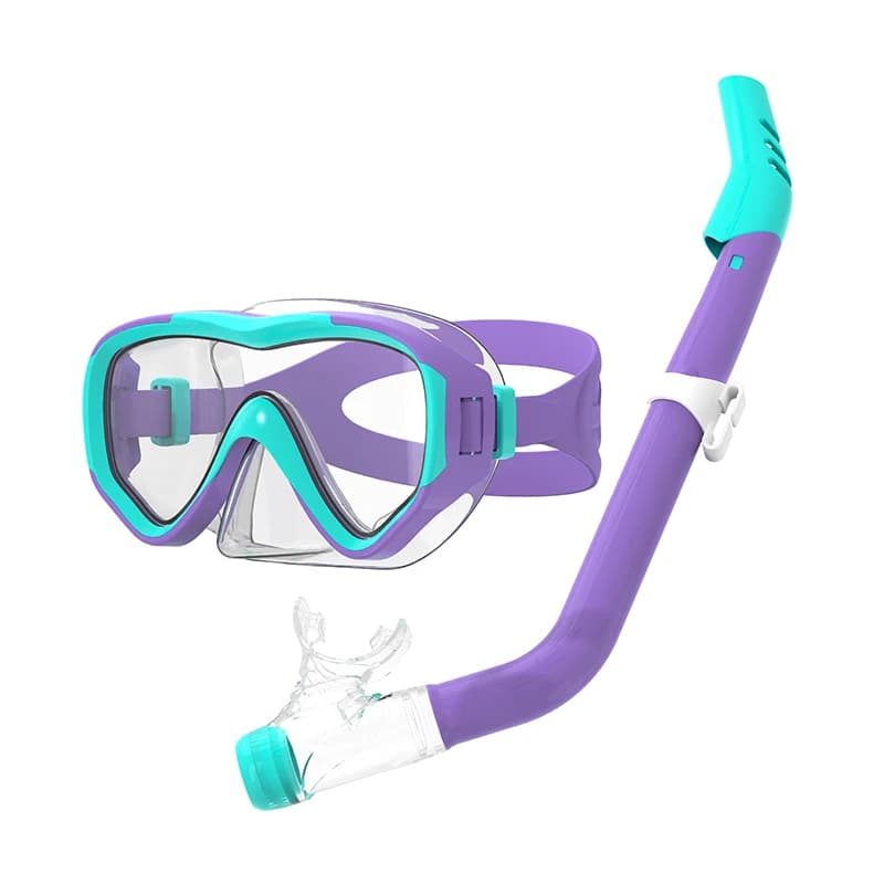 Children's and Children's Underwater Mask Set with Snorkeling Tube, Anti-Accommodation Silicone Occhialini and Anti-Perdition Diving - Sal Promotion