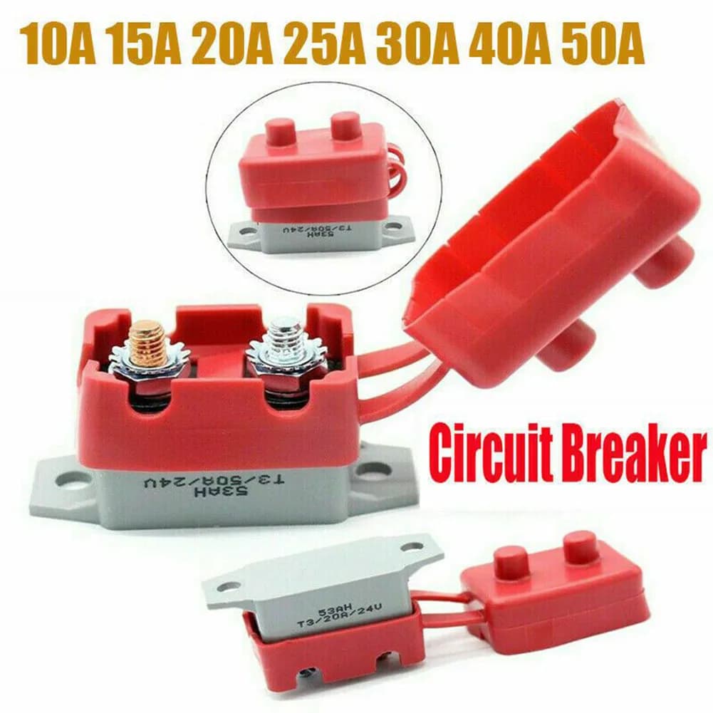 Interruttore Automatico con Reset 12V 1050A con Copertura, Fusibile Doppio per Batterie di Auto, Camion e Veicoli Ricreativi