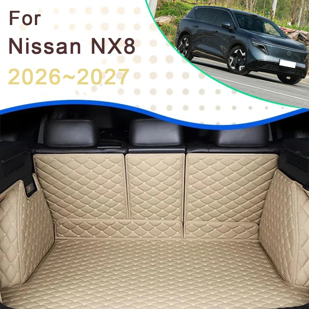 Car Trunk Cargo Liner For Dongfeng Nissan NX8 2026~2027 Waterproof Rug Rear Boor Mat Carpet Storage Pad Auto Accessories