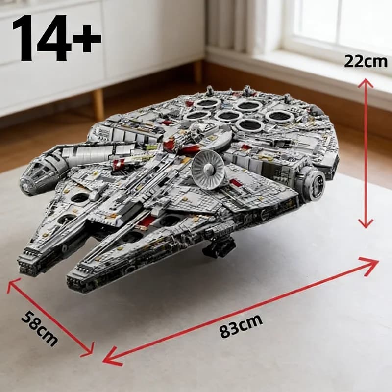 Nuovo 7541 Pz Il Grande Nave Millennio Falcon 75192 Assemblare Decorazione Della Casa Modello Giocattoli Per I Bambini Adulti Compleanno Regali Di Natale