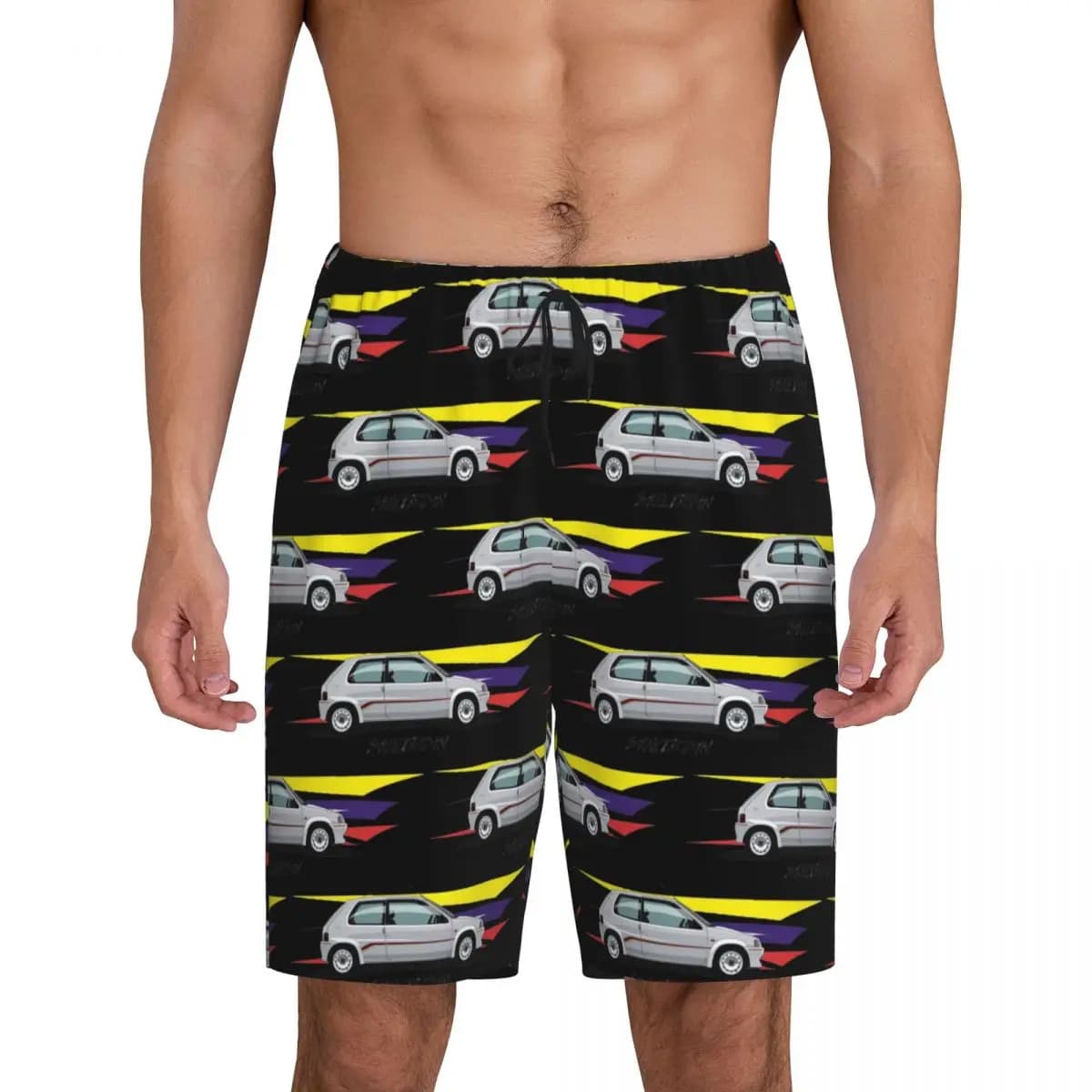 Custom 106 Rally Short Pajama Pants Men Sleepwear Sleep Lounge Bottom Shorts Sleeping Pants