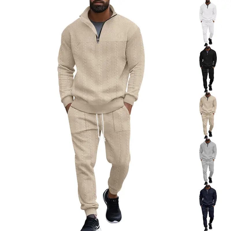Completo Sportivo da Uomo Autunno-Inverno 2024, Felpa con Cappuccio e Ricami, Moda Streetwear Casual, Maniche Lunghe e Pantaloni Lunghi