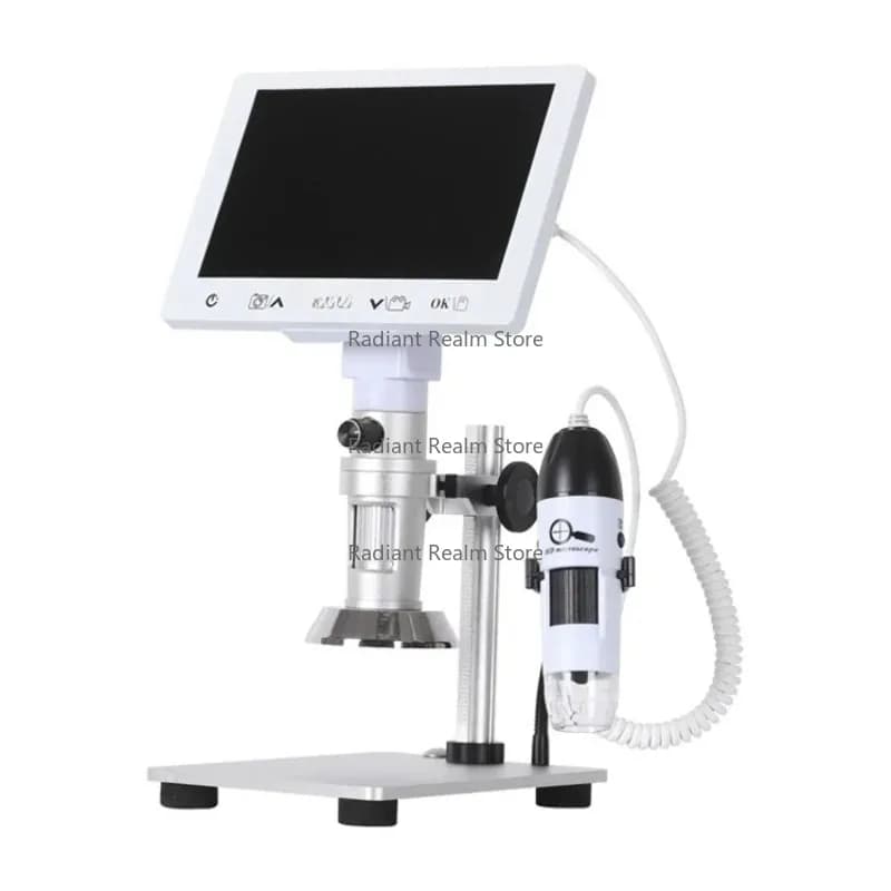 Microscopio stereo ad alta precisione per l'osservazione 3D dettagliata, ideale per riparazioni elettroniche, ricerca biologica, valutazione dei gioielli