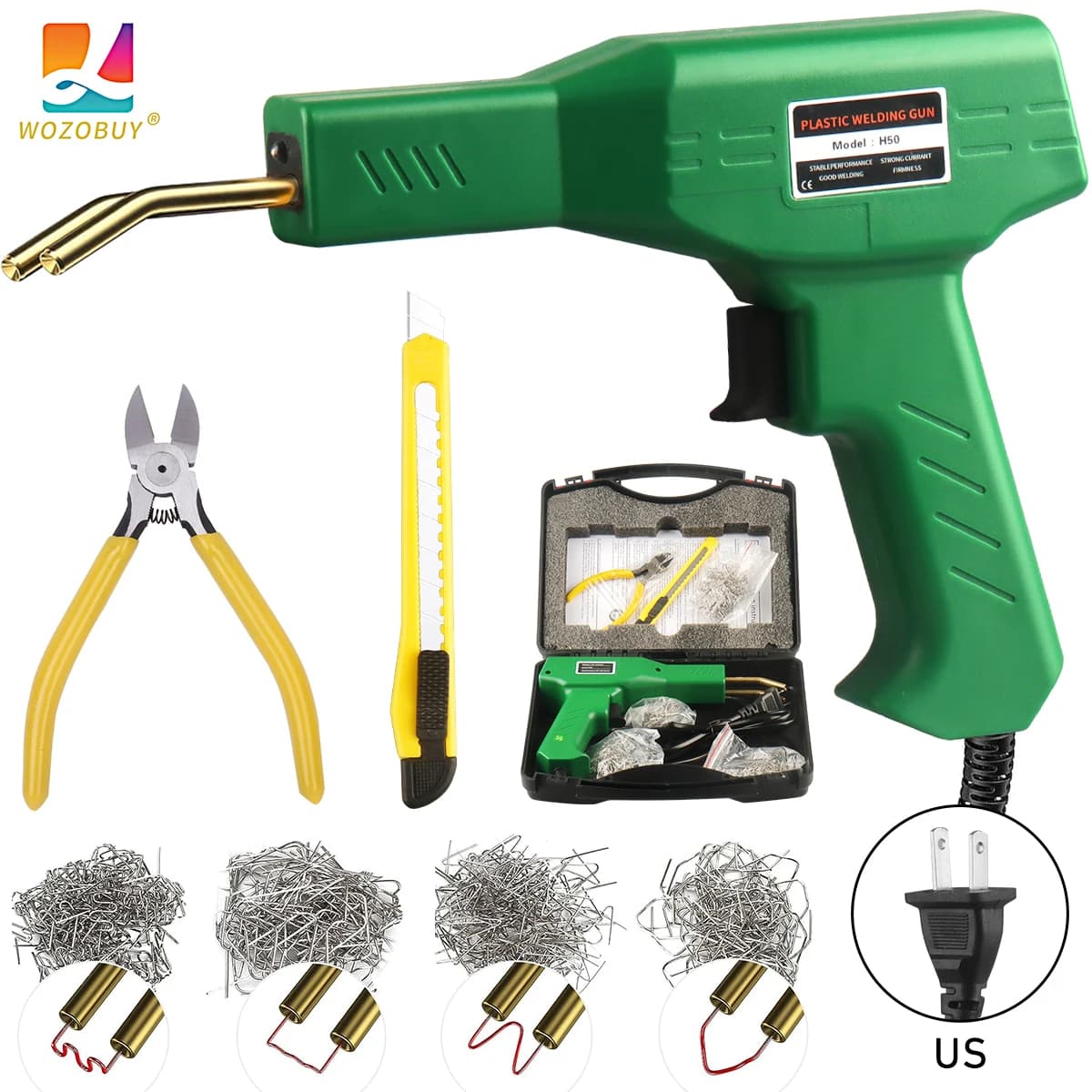 110 V/USA Cucitrice a Caldo Saldatrice di Plastica Paraurti Kit di Riparazione Saldatore per la Riparazione di Plastica Paraurti Auto Riparazione Pistola di Saldatura
