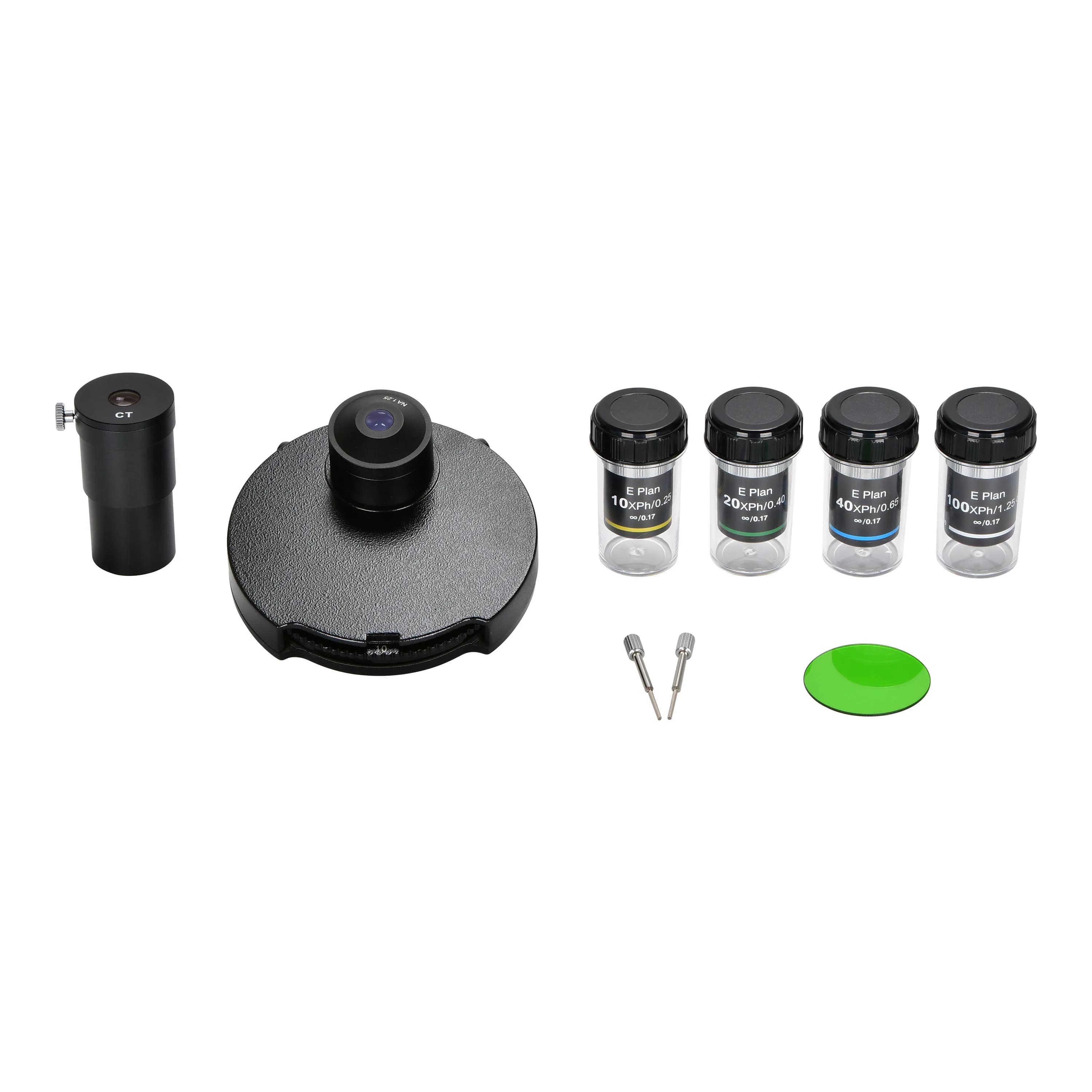 Kit di contrasto di fase per microscopio Set Piano E 10X 20X 40X 100X