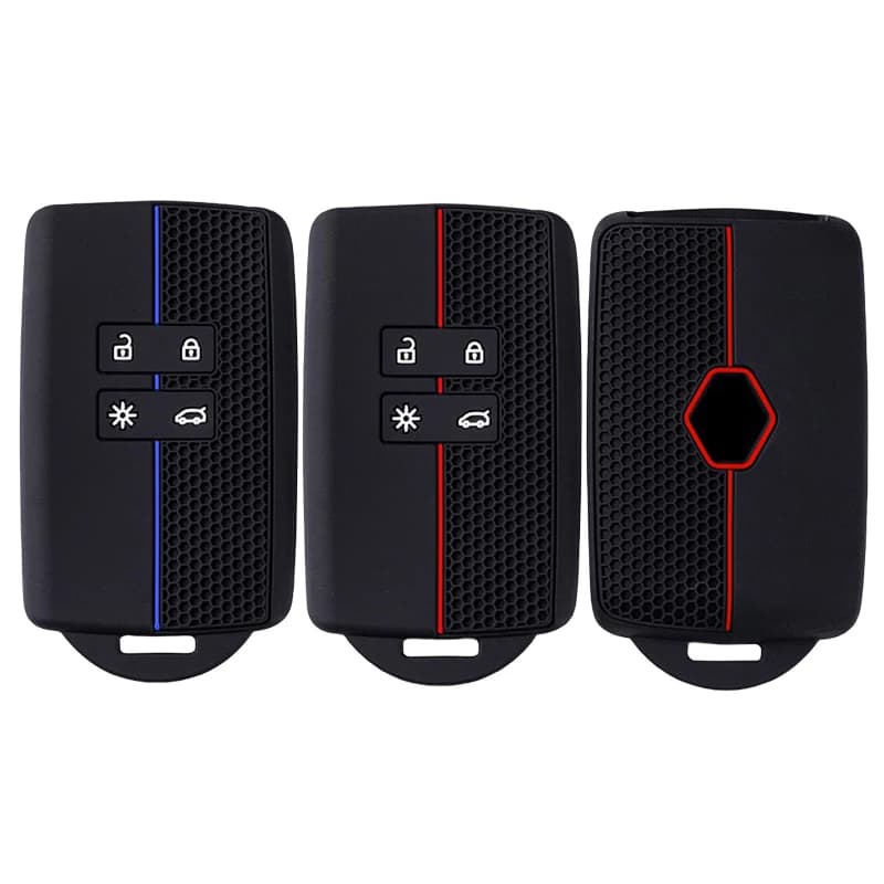 Nuova Cover in Silicone per Chiave Auto Telecomando Renault Koleos Captur Megane Clio Scenic Talisman Arkana e Dacia Sandero