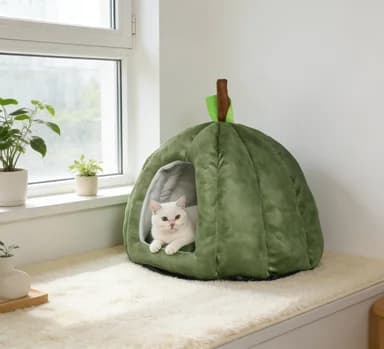 Cucce per cani e gatti, materassini soffici in velluto a coste, ortopedici a forma di U, con molle a rimbalzo per interni, di grandi dimensioni, con bordi rialzati, di supporto, imbottiti e portatili