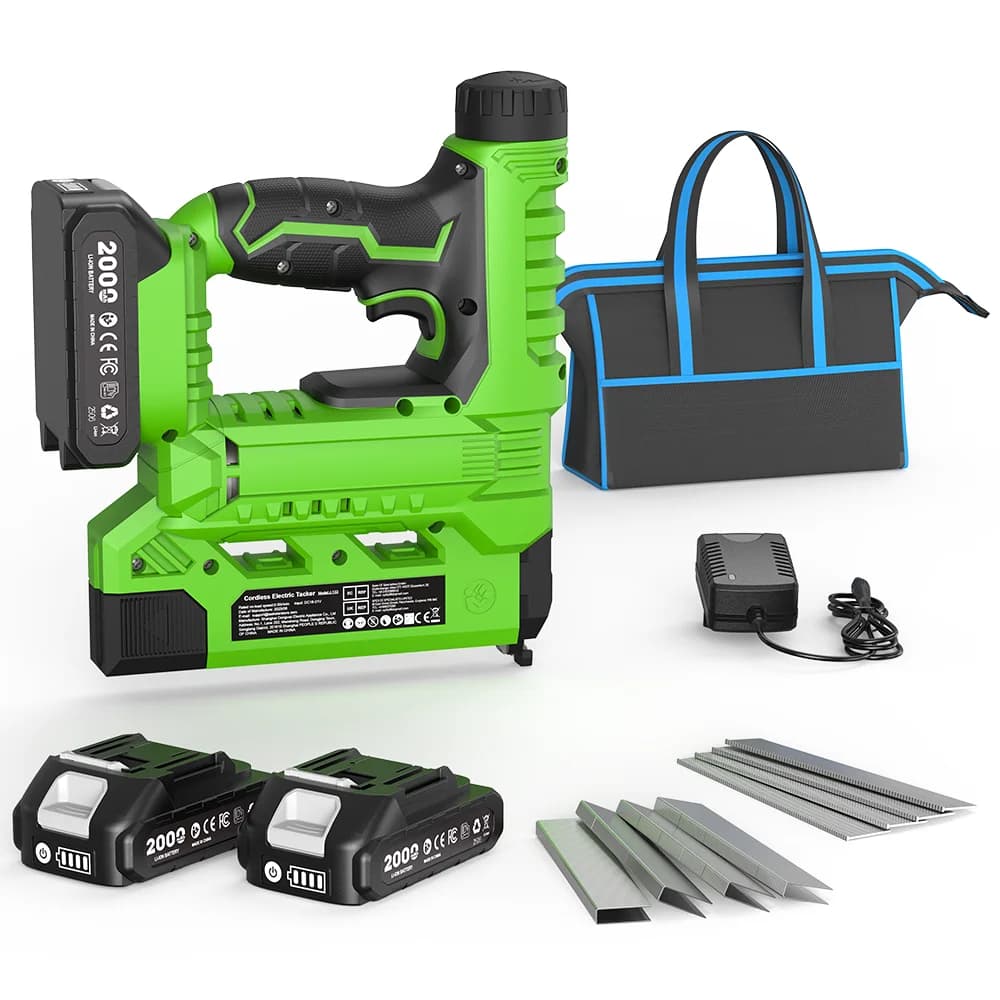 Taskstar 2 in 1 Pistola per Chiodi Elettrica 18 Gauge, Graffatrice Senza Fili, Chiodatrice per Cornici, Utensile per Mobili Compatibile con Batteria Makita 18V