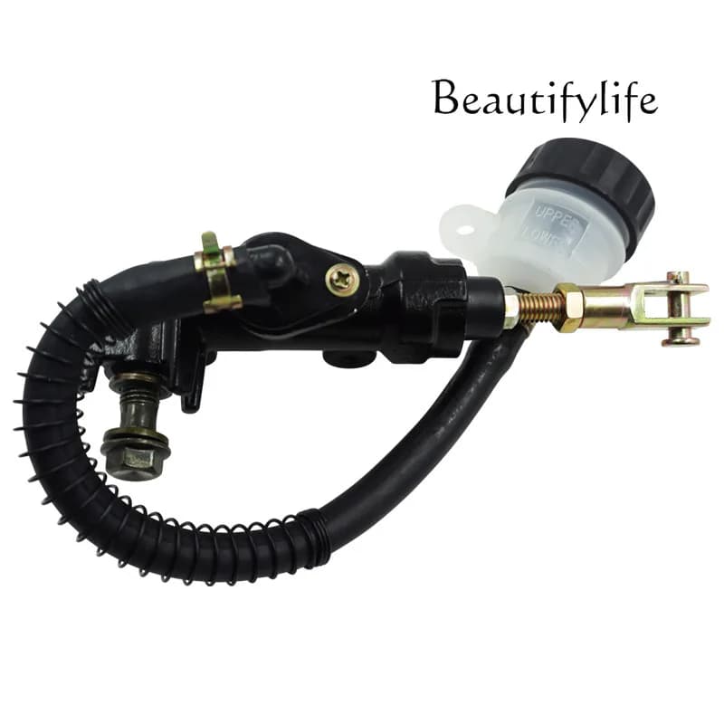 YJ Dirt Bike Hydraulic Rear Brake Master Cylinder Foot Brake Pump Fake Caliper One Word Pump