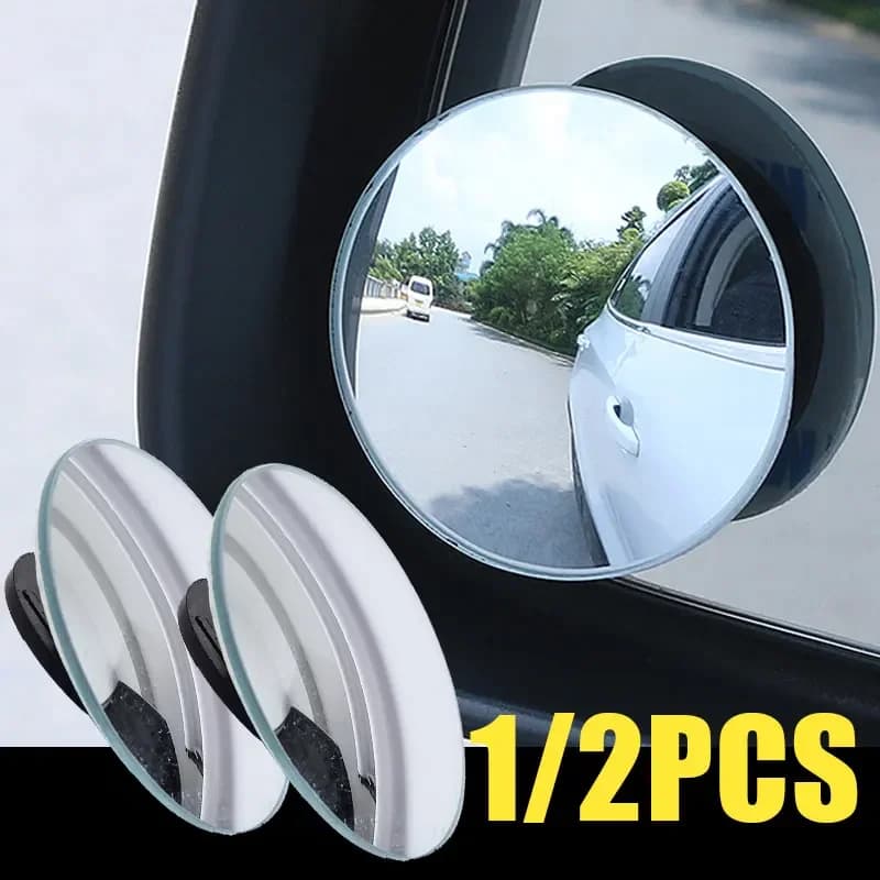 Specchietto retrovisore per punto cieco per auto grandangolare specchio rotondo regolabile a 360 gradi specchietto retrovisore ausiliario per retromarcia convesso senza bordi