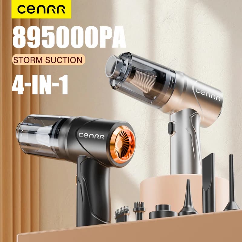 CENRR Nuovo 895000PA Mini Aspirapolvere per Auto Forte Scuzione Potente Pulitore per Auto Senza Fili Tenuto In Mano Aspirapolvere Portatile per Auto