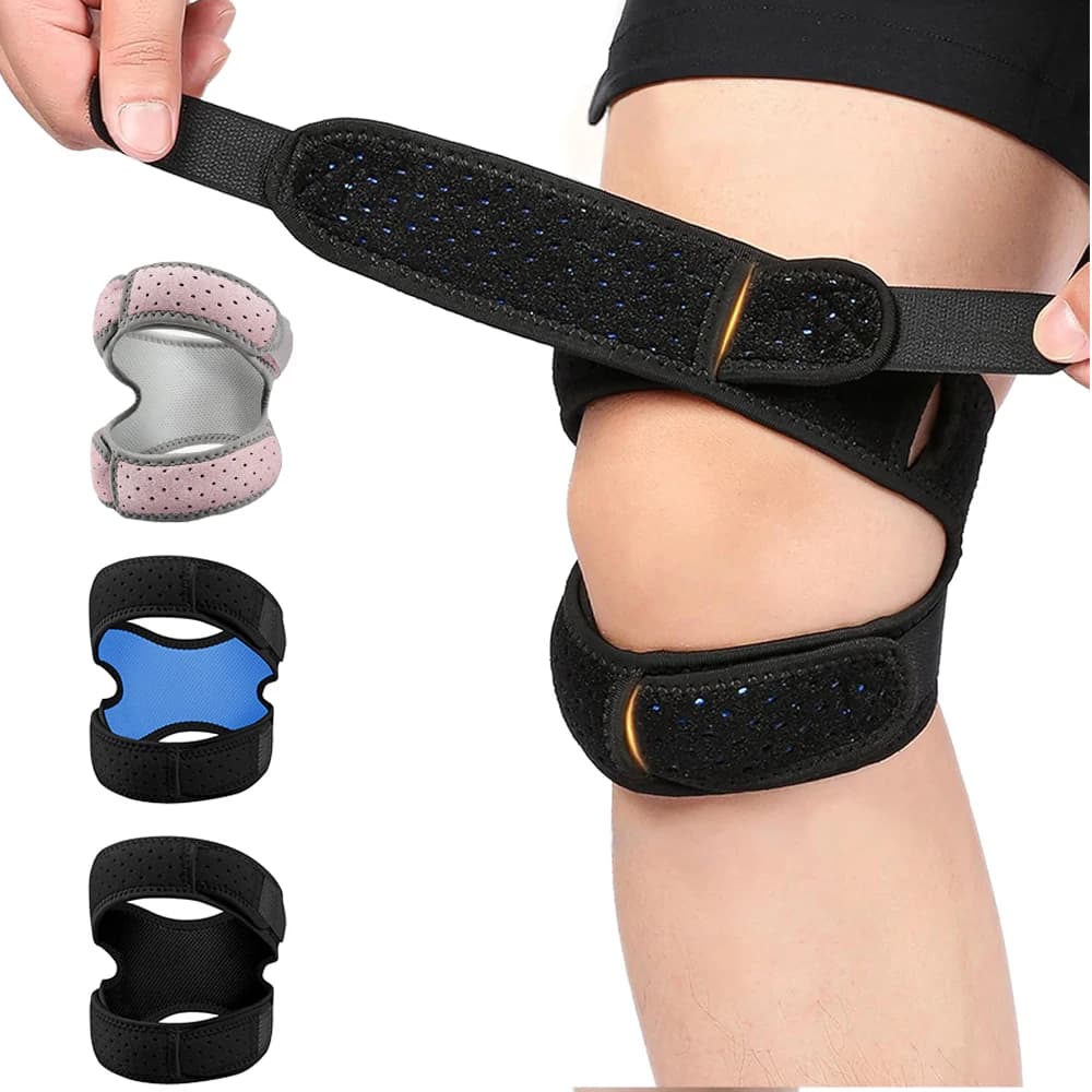 1 pz Plus Size Ginocchiera rotulea Pro per dolore al ginocchio/strappo di menisco, compressione ortopedica regolabile tendine rotuleo supporto Str