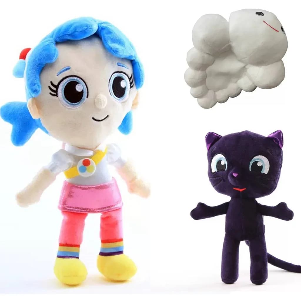 25/30CM Anime True and The Rainbow Kingdom Bartleby Cat Plush Toy True Rainbow King Zee Grizelda Frookie Stuffed Doll Kid Gift