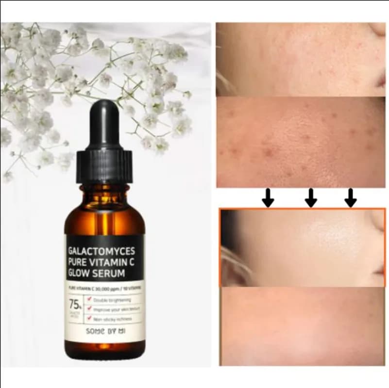 SOME BY MI Galactomyces Pure Vitamin C Glow Serum 30g Face Essence Moisturizing Smoothing Skin